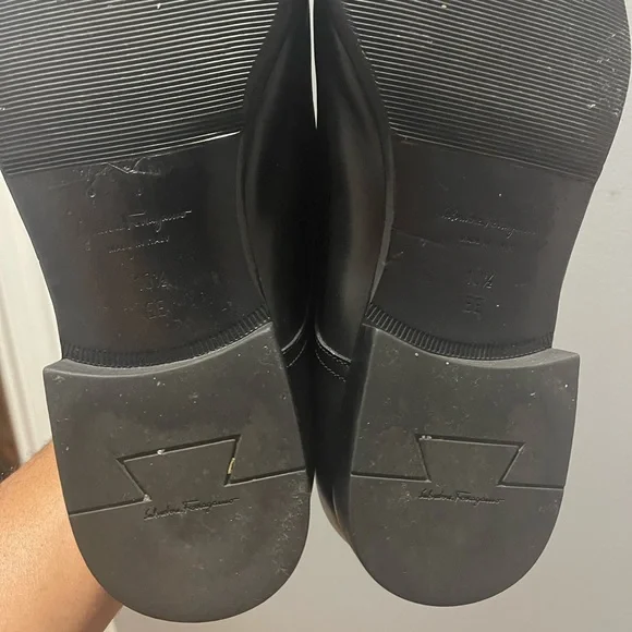 Salvatore Ferragamo Black Dress Shoes Sz 10.5 EE - Picture 9 of 13